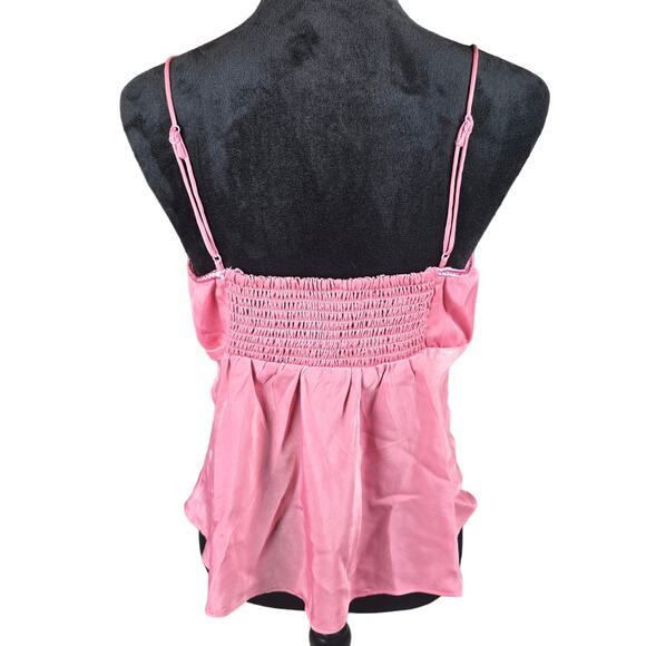 Intimately Free People Lyric Satin Pink Cami Tank Size Medium - Picture 3 of 5